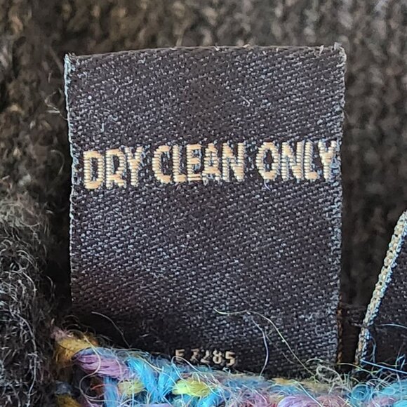 Planet Earth Sweaters Womens Medium Cardigan Llama Floral Multicolor Knit Zipper - Picture 7 of 8